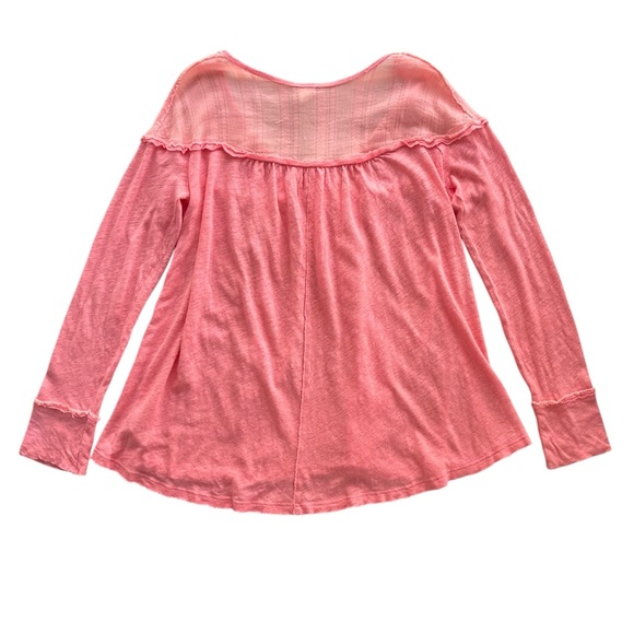 Free People Pink Long Sleeve Top - Picture 2 of 16